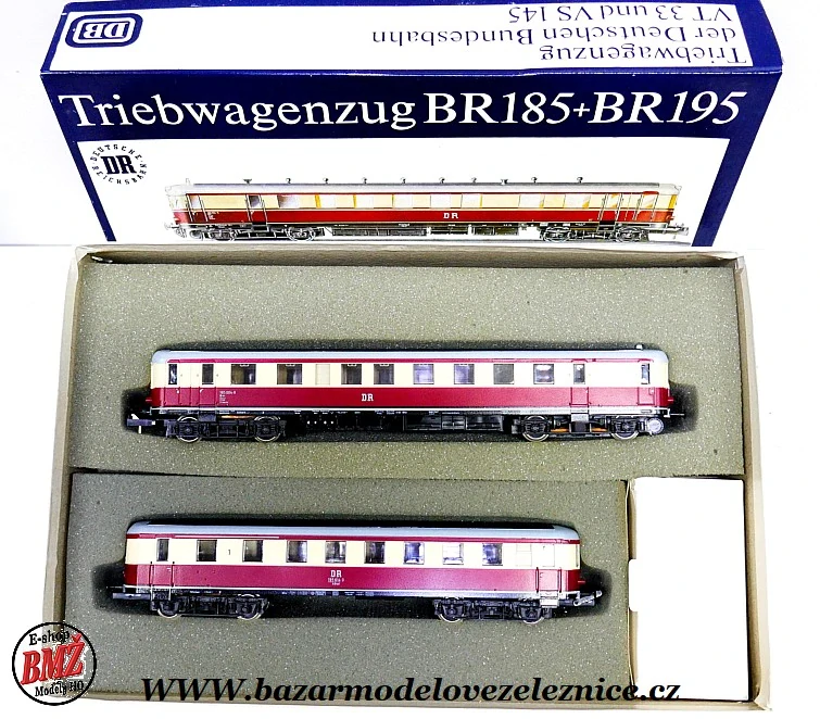 PIKO DDR - DC - Dieselová souprava BR 185/195 DR - HO