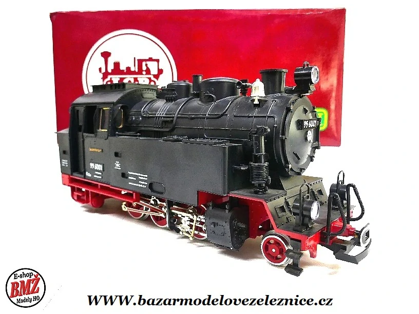 LGB - DC + KOUŘ - Parní lokomotiva BR 99 6001 DR- G