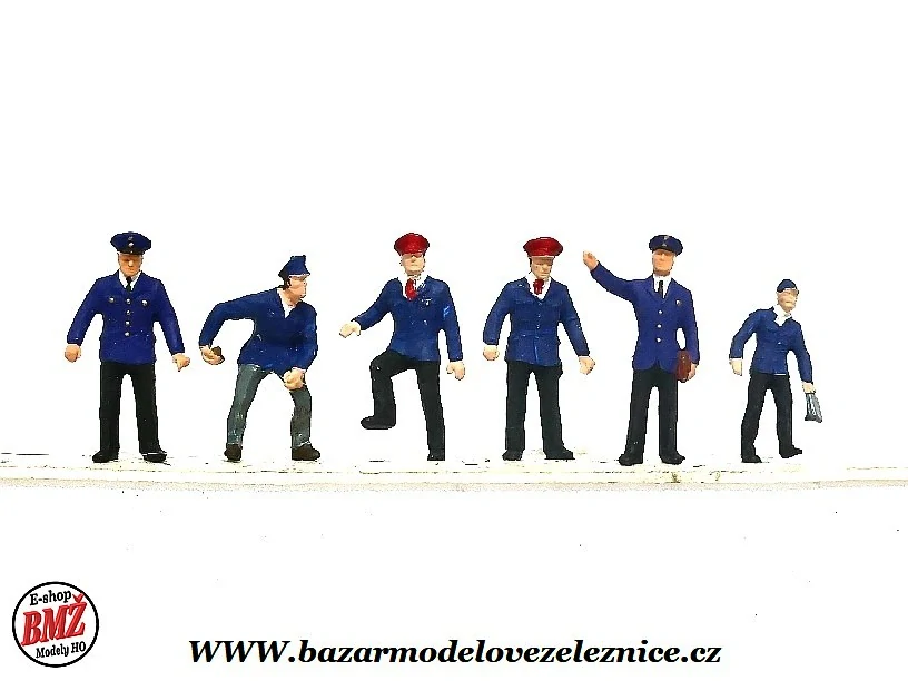Figurky - nádražáci 6 ks - HO
