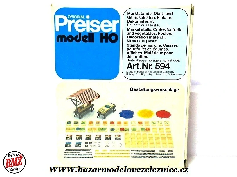 Preiser - Stánek s zeleninou - HO
