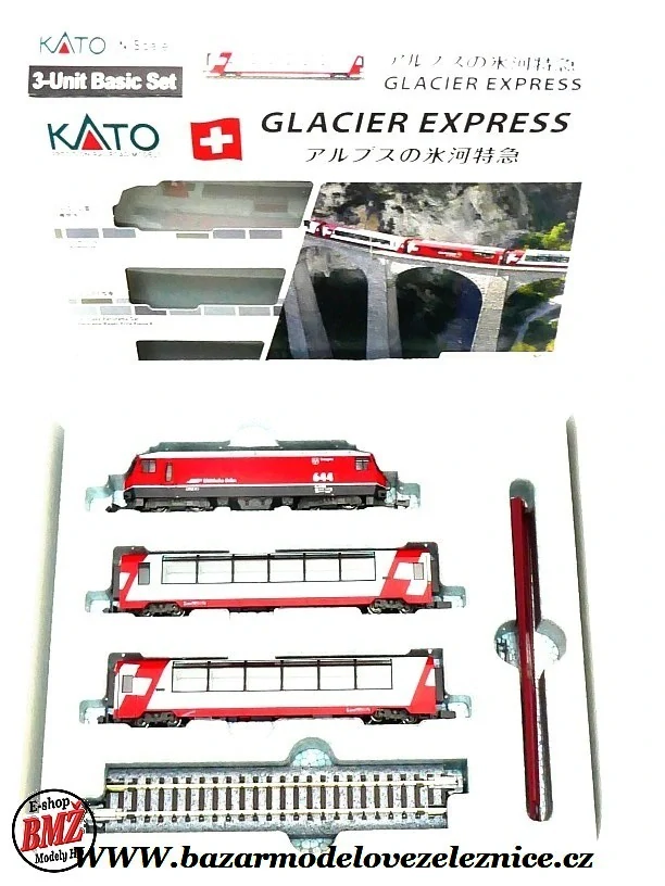 Kato - DSS - Set Glacier Express 3 dílný - N