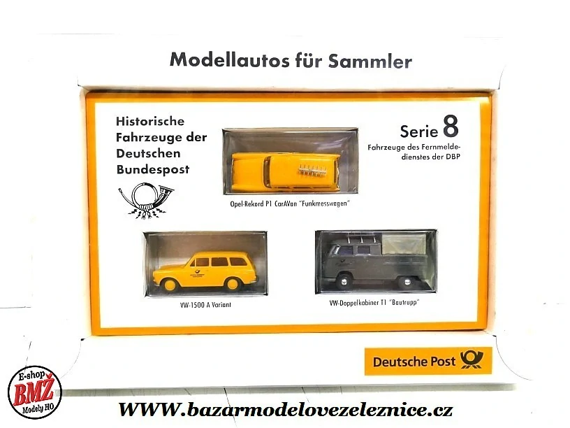 Brekina - Poštovní Set 3 aut - HO