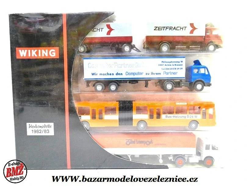 Wiking - Set 4 nákladních aut - HO