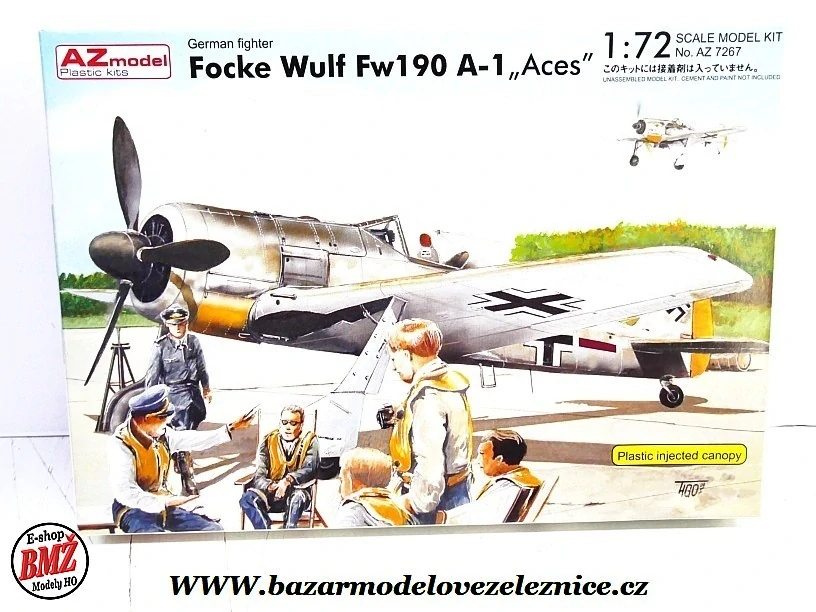 AZ Model - Focke Wulf Fw190 A-1 "Aces" 1/72 - stavebnice
