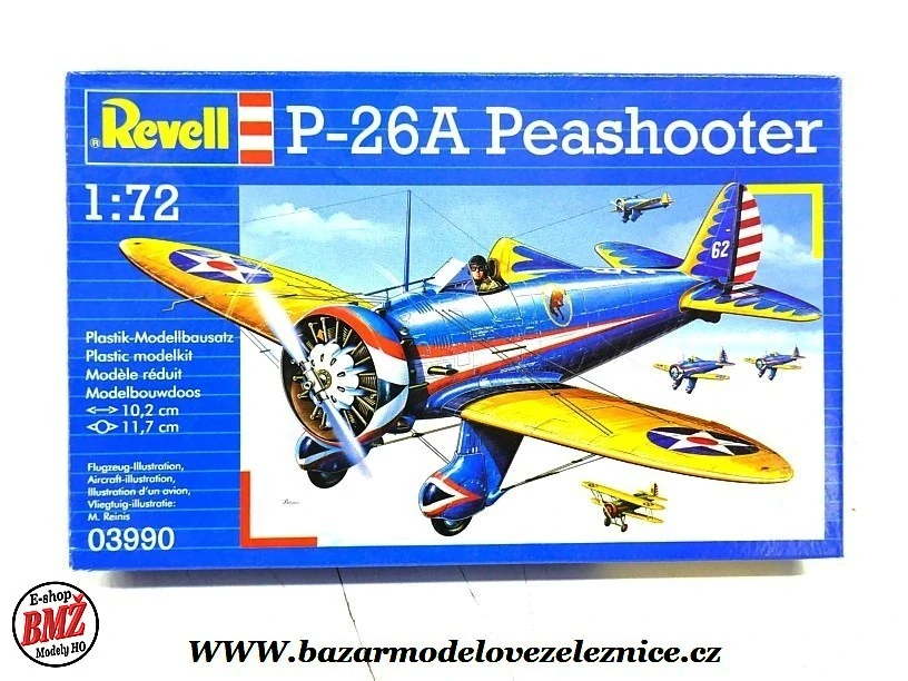 Revell - Boeing P-26A Peashooter - 1/76 stavebnice