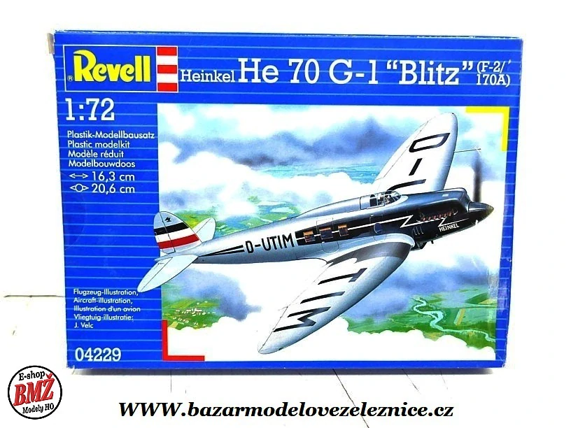 Revell - Heinkel He 70 G-1 "Blitz - 1/76 stavebnice