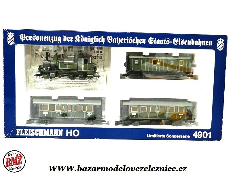 Limitka Fleischmann - DSS - Set s BR 70 K.Bay.Sts.E.+ 3 nákl. vozů - HO