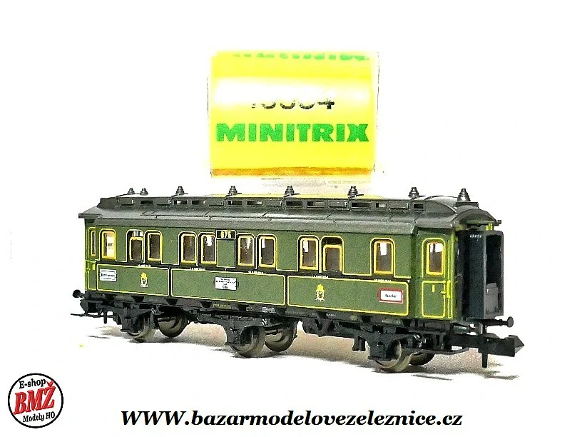 Minitrix - Osobní vůz K.Bay.Sts.B. 3 osý - N