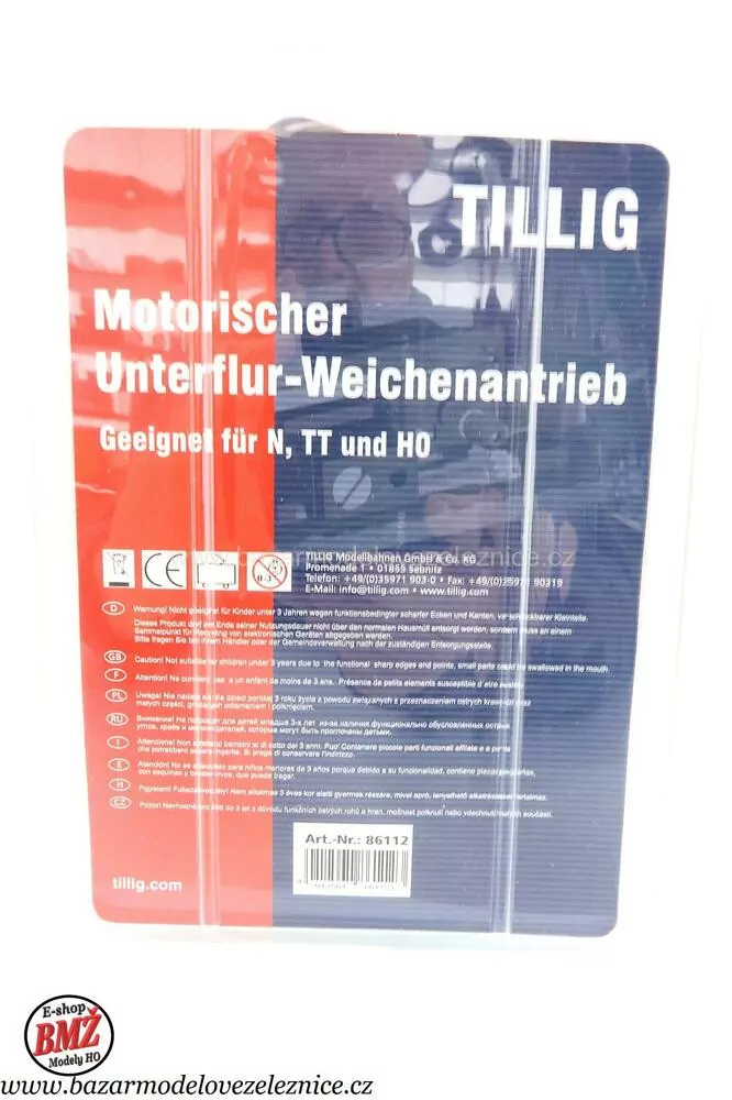 Tillig - Motorický přestavník Pro všechny typy výhybek - HO