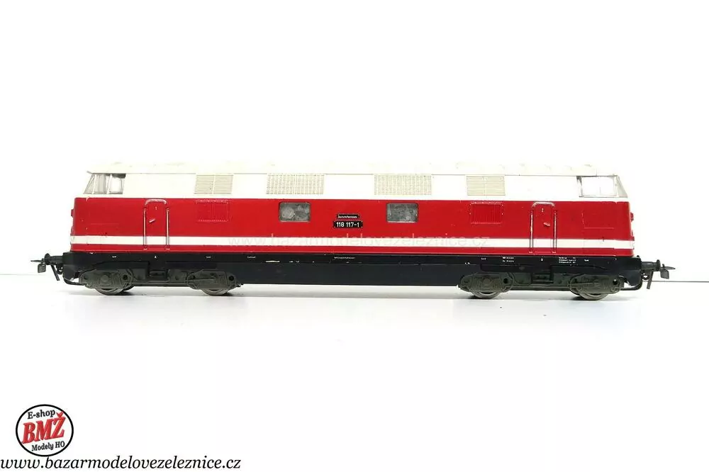 PIKO DDR - DC  - Dieselová lokomotiva BR 118 117  DR - HO