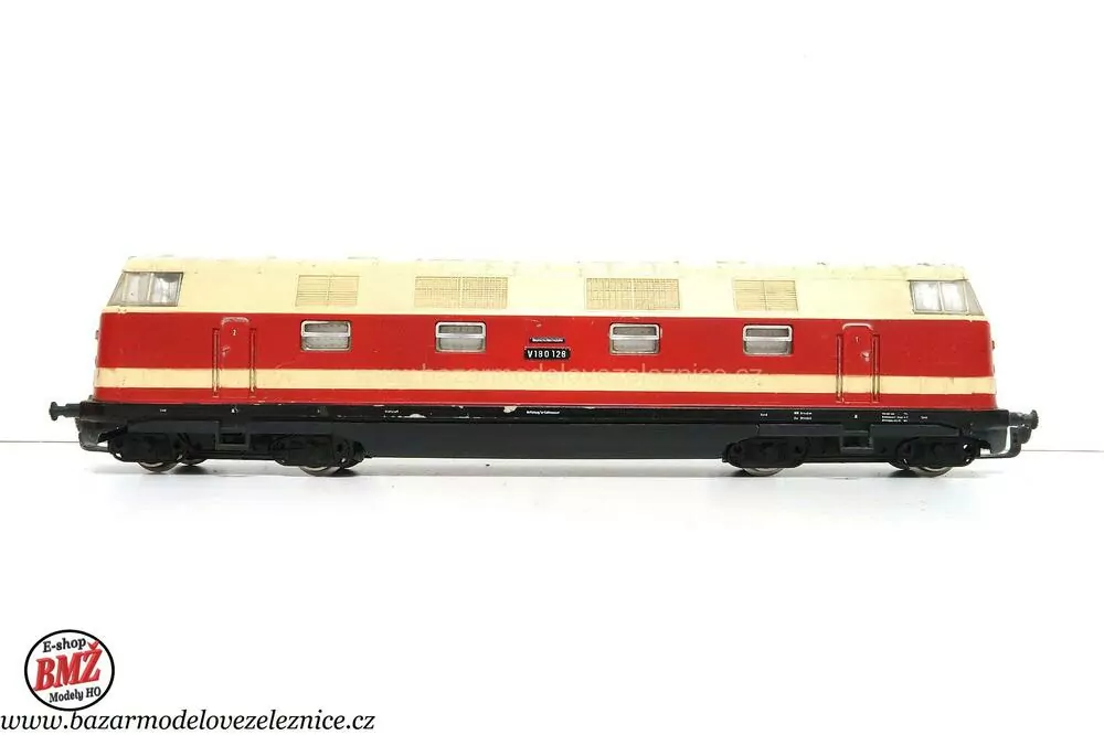 PIKO DDR - DC  - Dieselová lokomotiva V 180 128  DR - HO