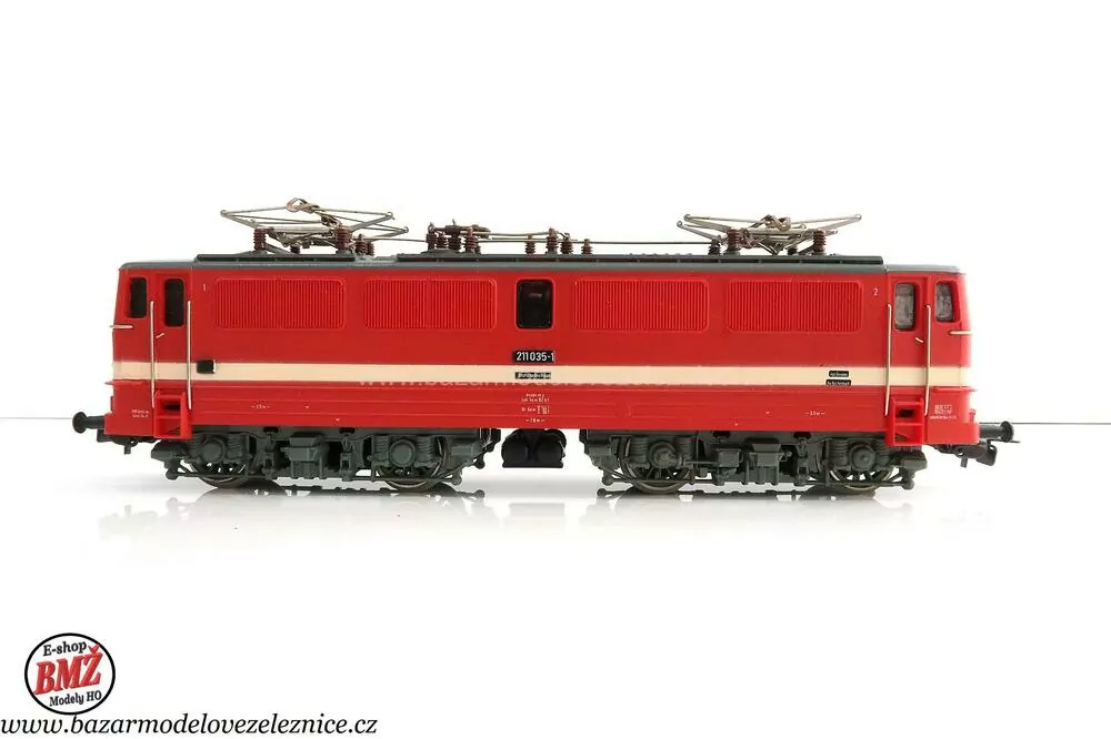 Piko DDR - DC - Set s elektrickou lokomotivou BR 211 DR + 3 vozy osobní - HO