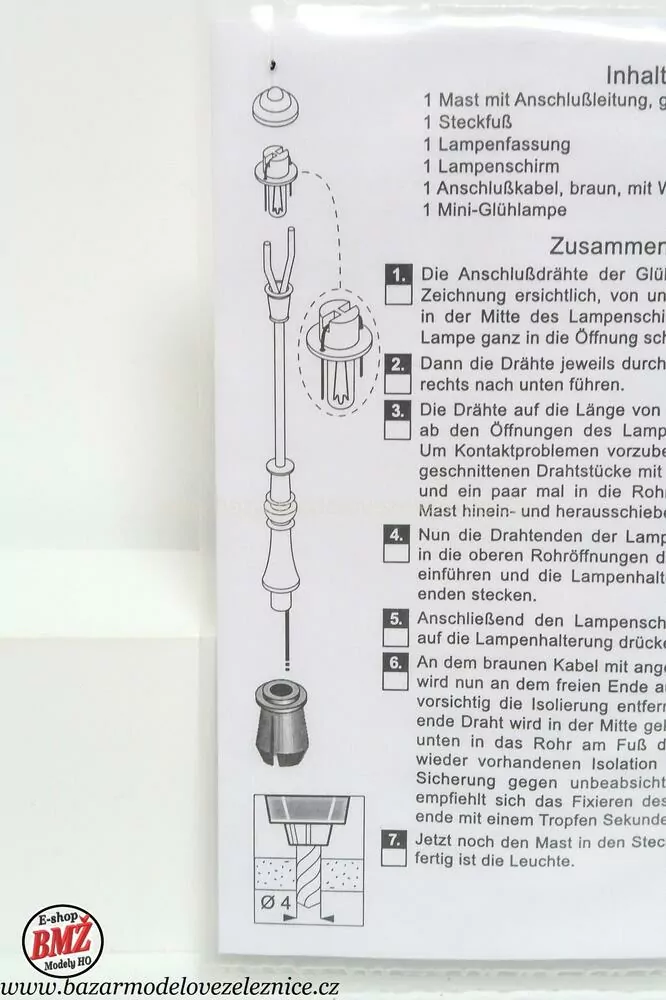Volkner - Pouliční lampa plynová (elektrická)- HO