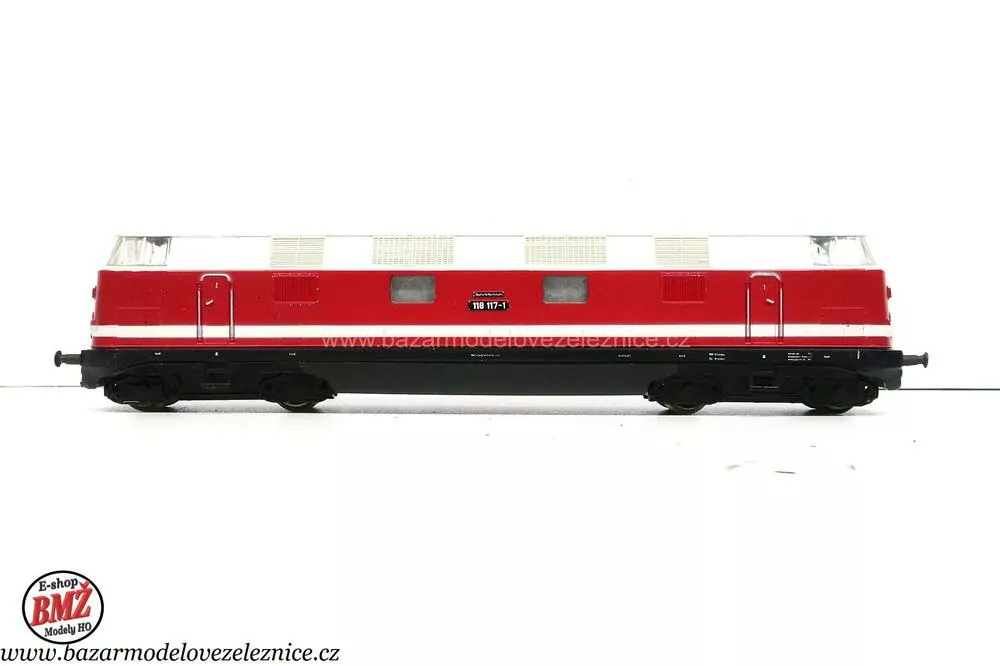 PIKO DDR - DC  - Dieselová lokomotiva BR 118 117  DR - HO