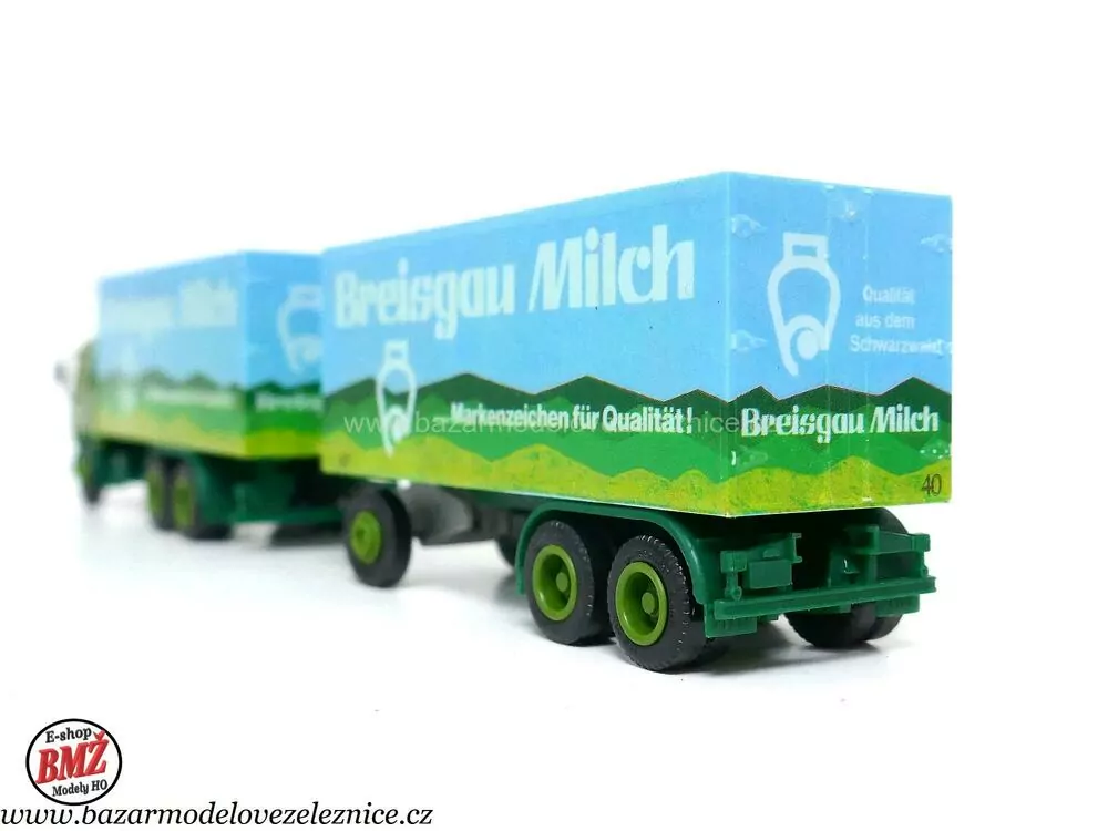Herpa - Mercedes s přívěsem -  HO