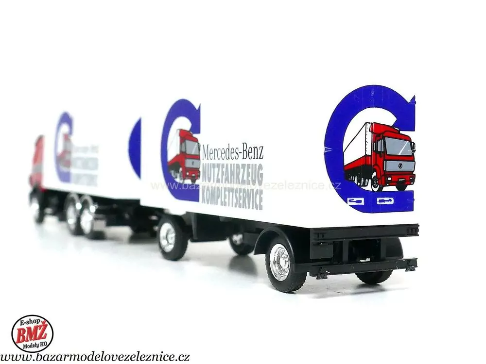 Herpa - Mercedes s přívěsem  -  HO