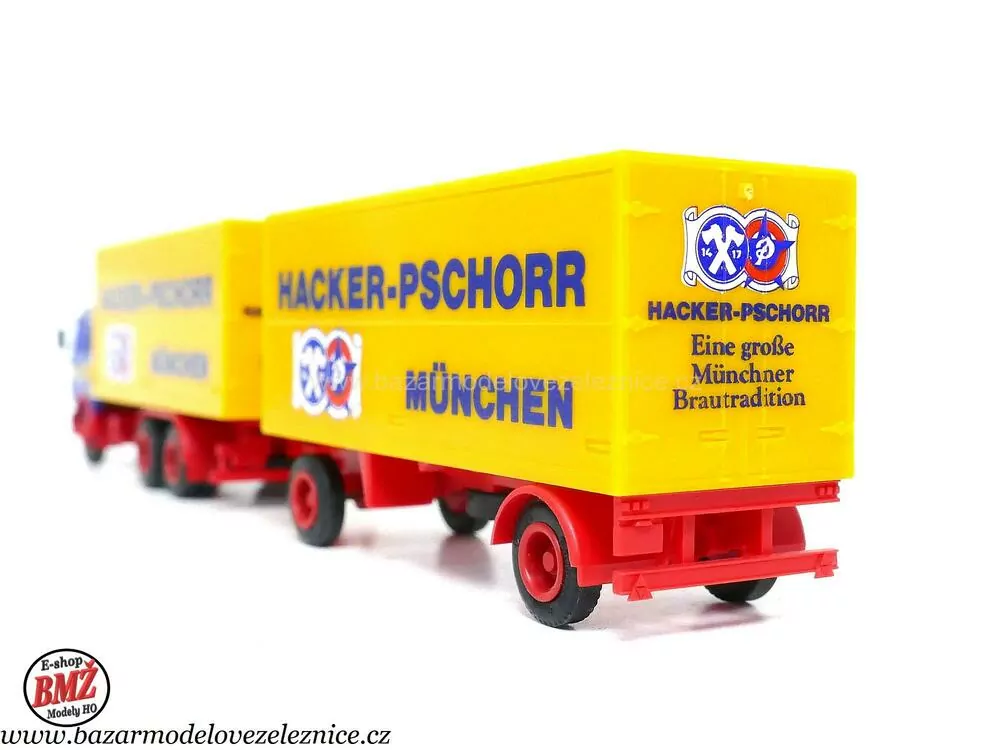 Herpa - Mercedes s přívěsem - HO