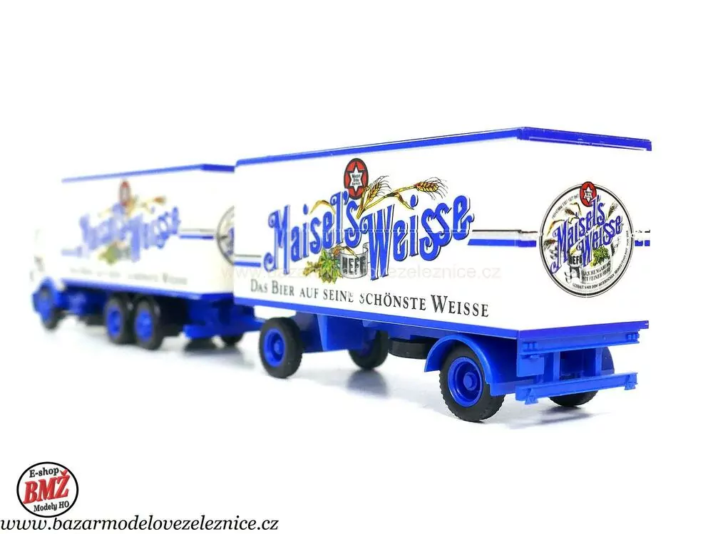 Herpa - Mercedes s přívěsem - HO