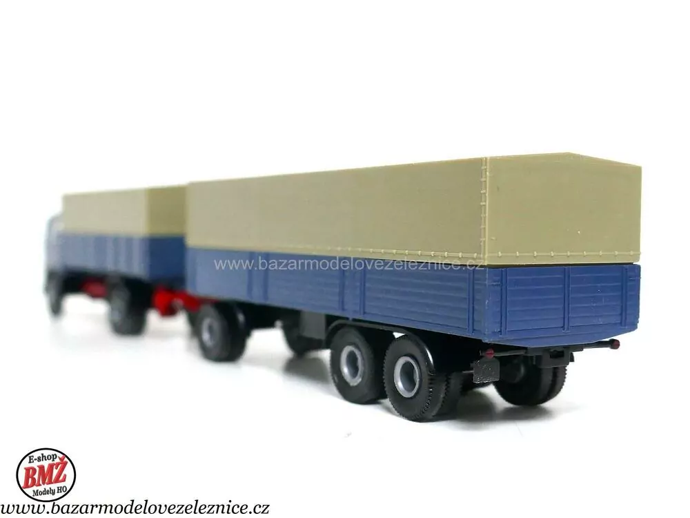 Brekina - Mercedes s přívěsem -  HO