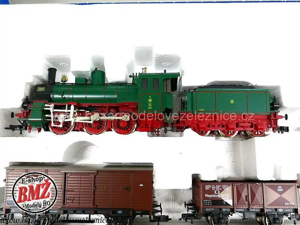 Fleischmann - DC - Set s BR 53 K.P.E.V. + 5 nákl. vozů - HO
