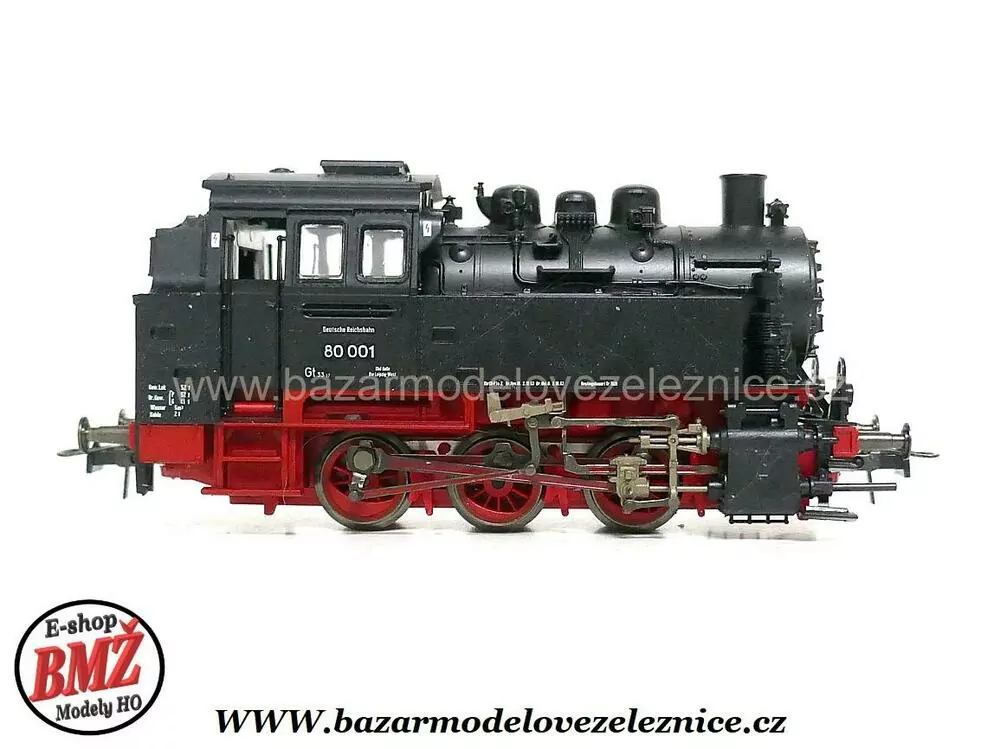 Roco - DC - Parní lokomotiva BR 80 001 DR - HO