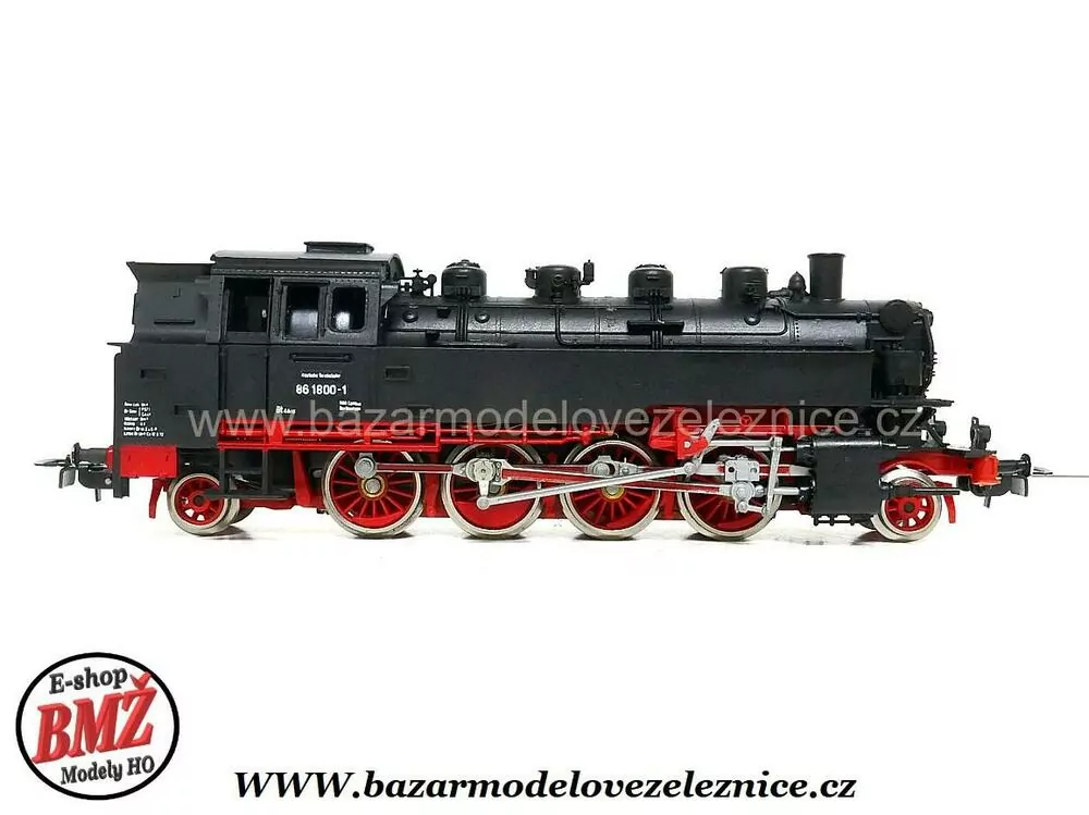 Piko DDR - DC - Parní lokomotiva BR 86 1800 DR  - HO