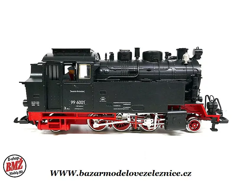 LGB - DC + Kouř - Parní lokomotiva BR 99 6001 DR - G