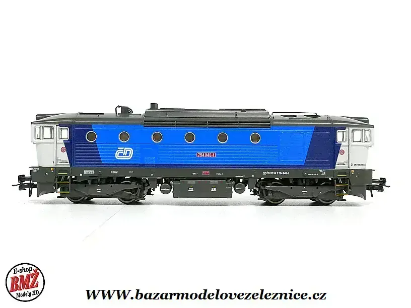 Roco - DCC + ZVUK. - Dieselová lokomotiva Brejlovec 754 046 ČD - HO