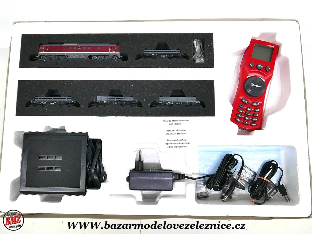 Roco - DCC - Set BR 132 DR + 3 nákl. vozy - TT