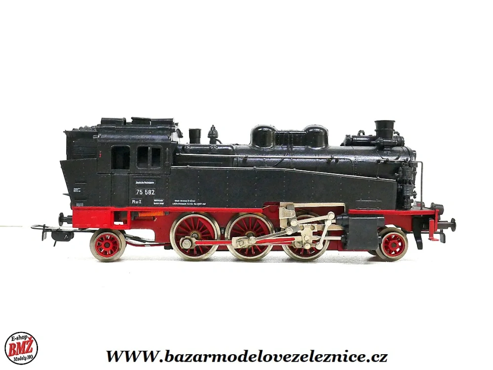 Piko DDR - DC - Parní lokomotiva BR 75 582 DR - HO