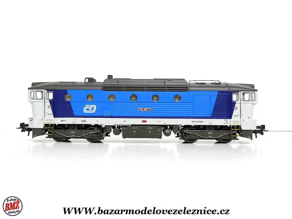 Roco - DCC + ZVUK. - Dieselová lokomotiva Brejlovec 754 067 ČD - HO