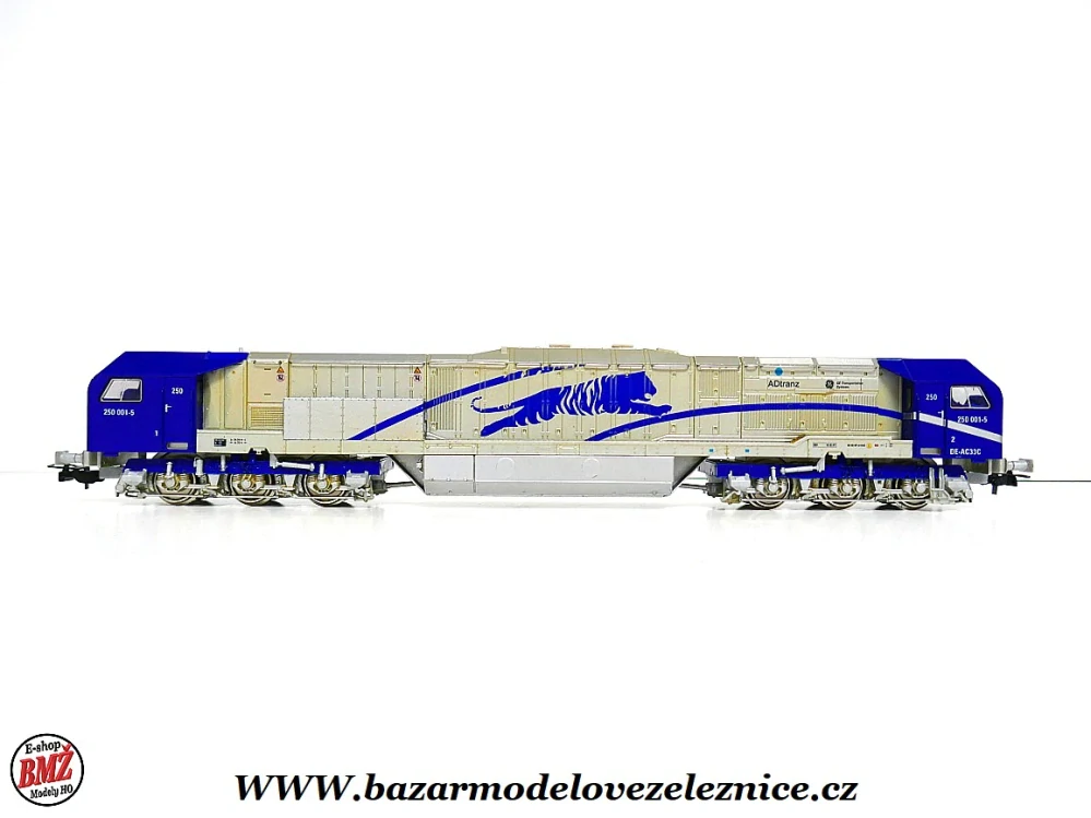 Mehano - DCC - Dieselová lokomotiva Blue Tiger 250 001 ADtranz - HO