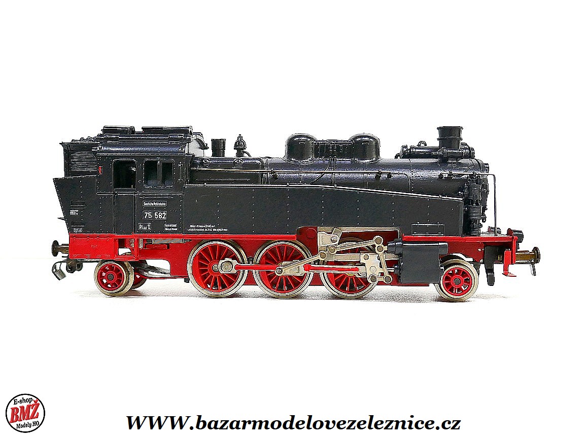 Piko DDR - DC - Parní lokomotiva BR 75 582 DR - HO