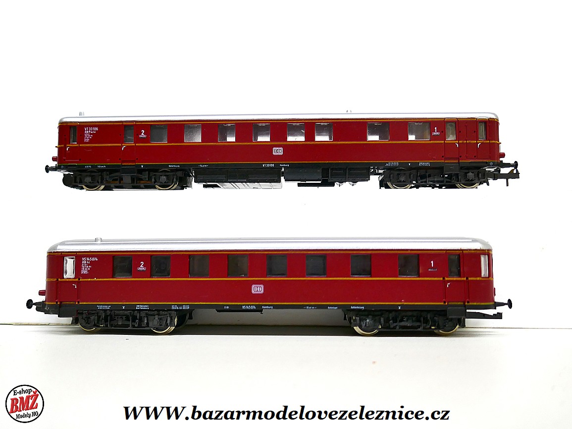 PIKO DDR - DC - Dieselová souprava BR 185/195 DB - HO