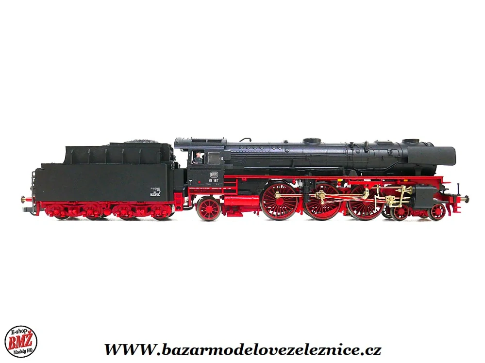 Fleischmann - DC - KOUŘ - Parní lokomotiva BR 01 187 DB - HO