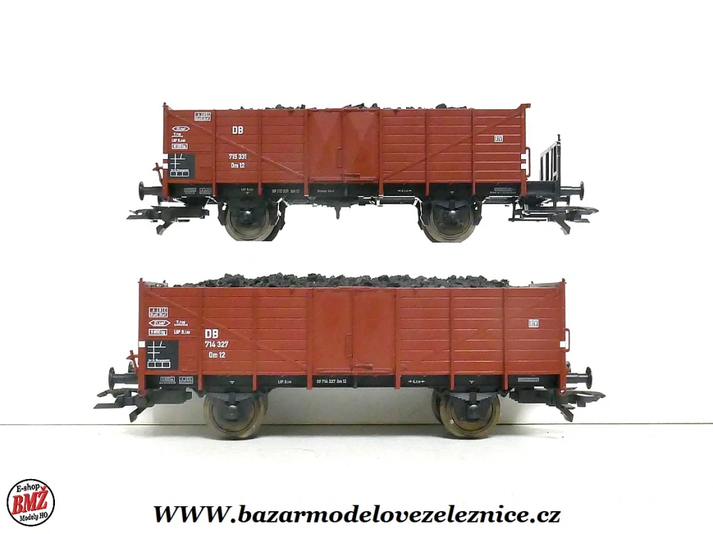 Fleischmann - Set 2 vozů otevřených vozů DB - HO