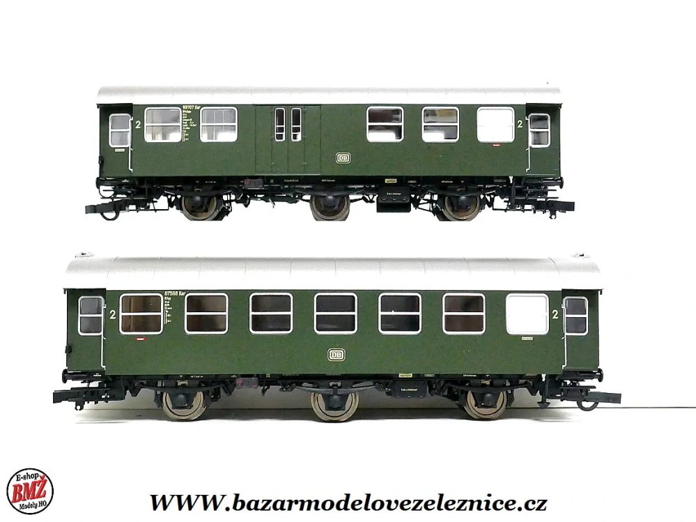 Nové Piko - Set 2 osobních vozů DB 2 tř. 3 osý -  HO
