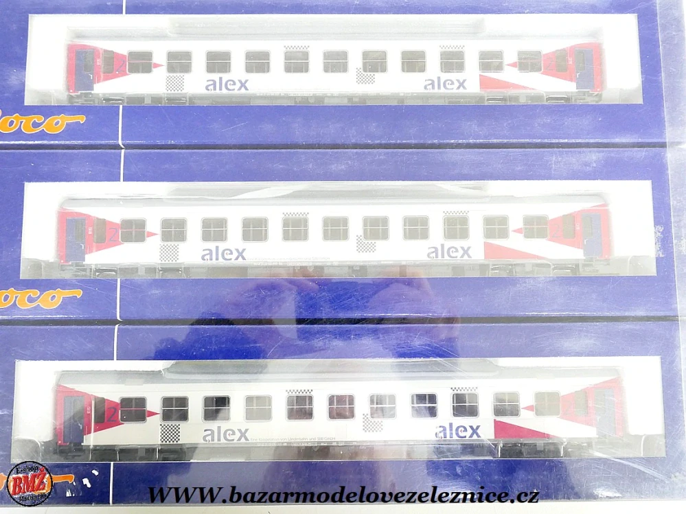 Roco - set 3 osobních vozů ALEX OBB - HO