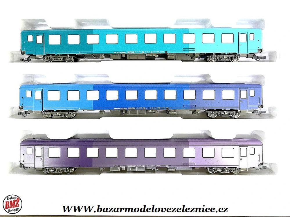 Roco - set 3 osobních vozů OBB - HO