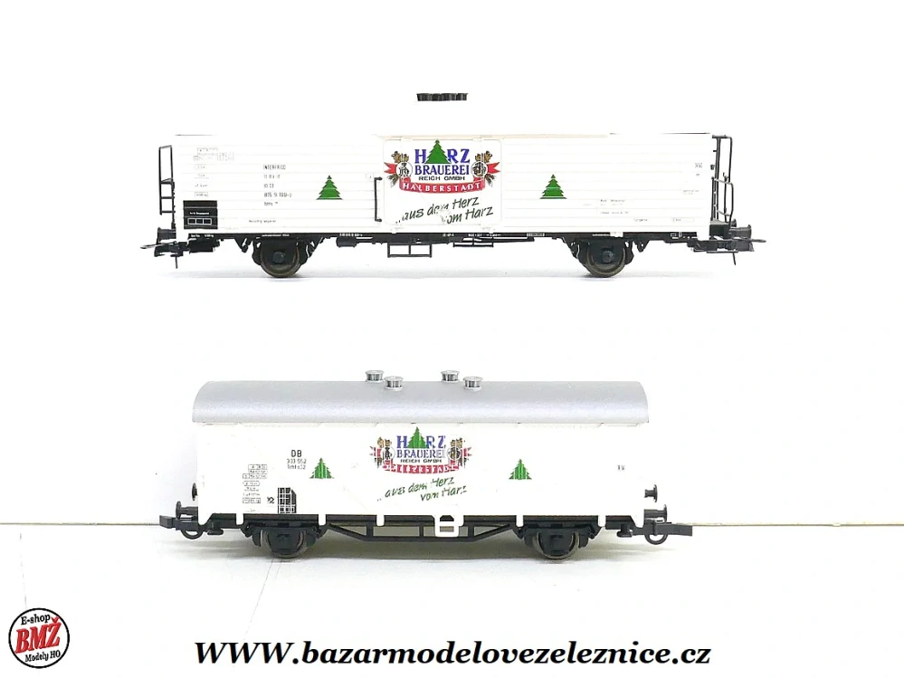 Roco - set 2 chladírenských vozů DB HARZ - HO