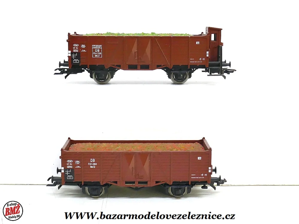 Roco - set 2 otevřených vozů DB - HO