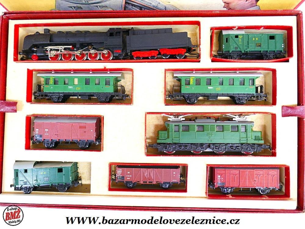 Piko DDR - DC - Set s BR 50 + E 44 + vozy a koleje - HO