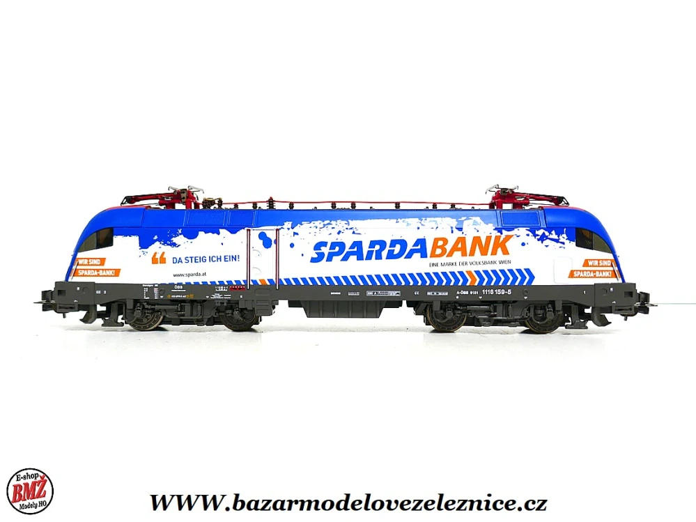 Nové Piko - DSS - Elektrická lokomotiva BR 1116 159 Sparda OBB - HO