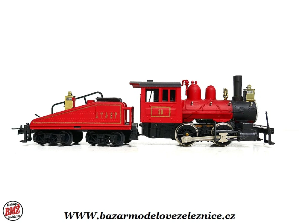 Model Power - DC + KOUŘ - Parní lokomotiva 0-4-0 - HO