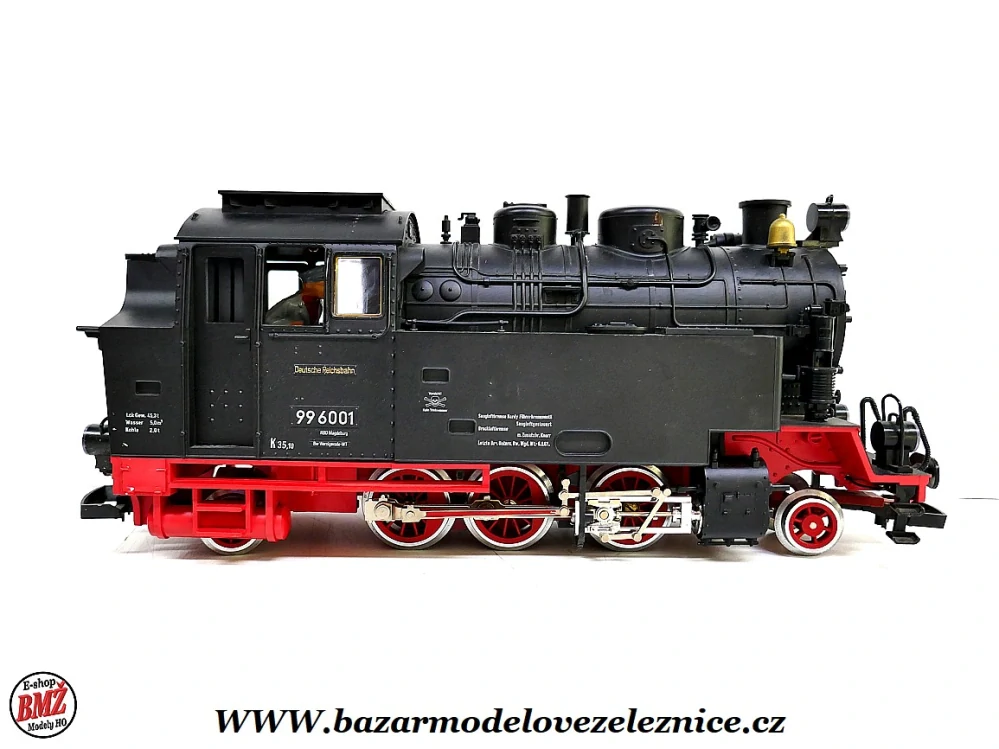 LGB - DC + KOUŘ - Parní lokomotiva BR 99 6001 DR - G
