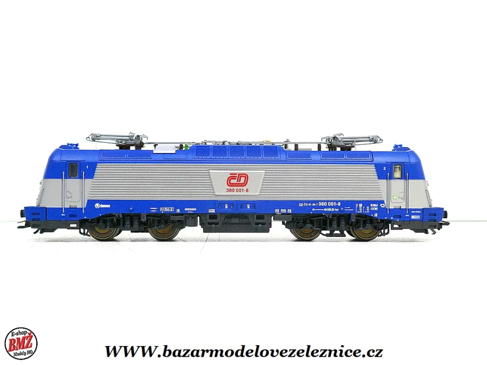 Trix - DCC + ZVUK - Set s elektrickou lokomotivou 380 + 2 OSOB. vozy ČD - HO