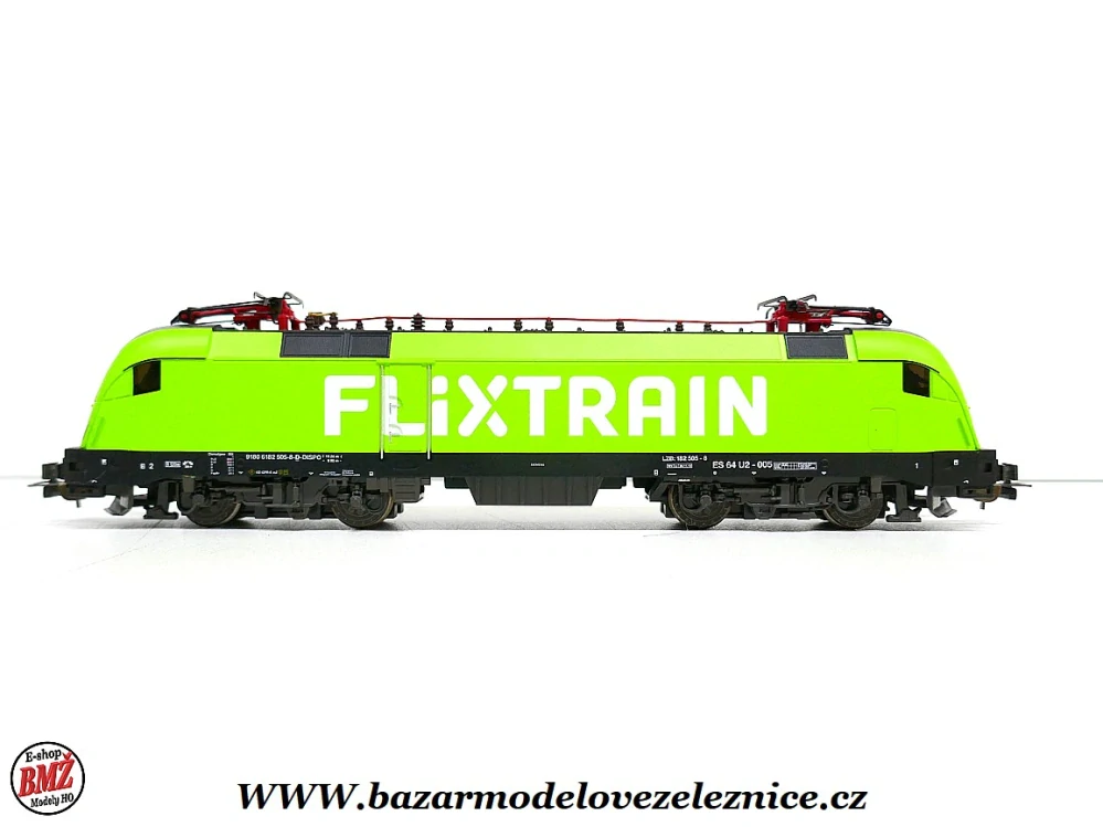 Nové Piko - DSS - Set s elektrickou lokomotivou BR 182 Taurus Flixtrain + 4 vozy osobní - HO