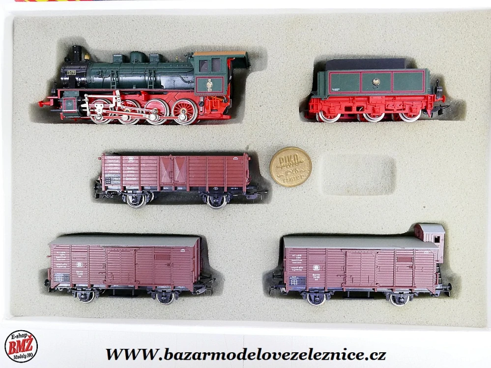 Piko DDR - DC - Set s BR 55 K.P.E.V. + 3 nákl. vozy - HO