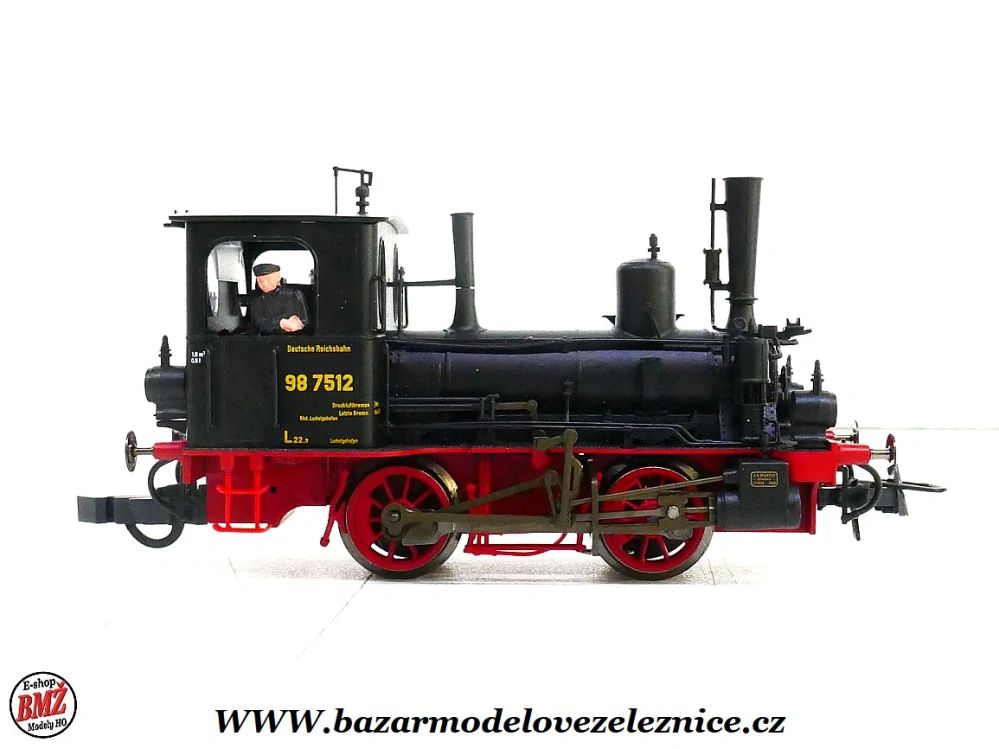 Fleischmann - DCC + ZVUK - Parní lokomotiva BR 98.7512 DRG - HO