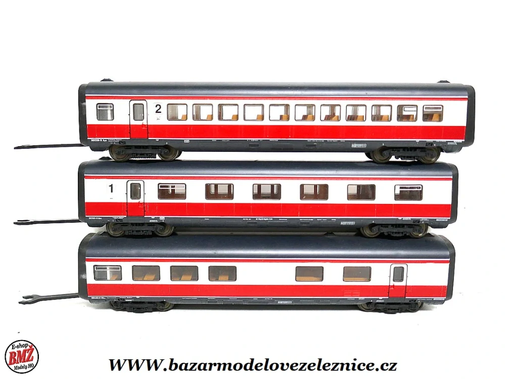 Roco - Set 3 osobních vozů VT11 Max Libermann TEE - HO
